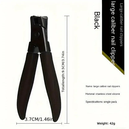 Toenail Clippers for Thick Nails – Wide Opening Carbon Steel Trimmer