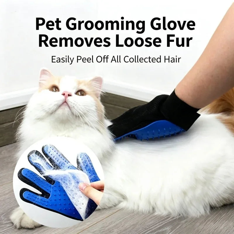 Pet Grooming Glove for Dogs and Cats Hair Removal