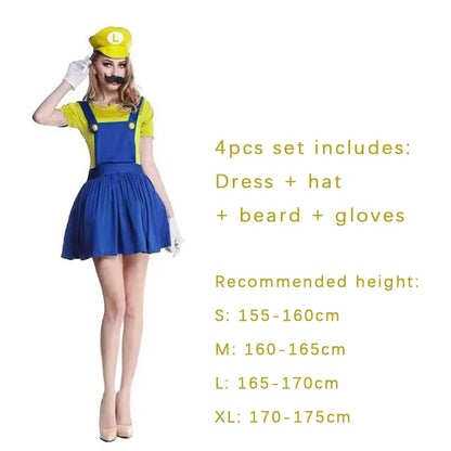 Adult Green Plumber Costume – Funny Jumpsuit for Halloween Cosplay
