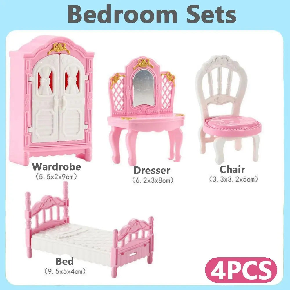 Dollhouse Furniture Set – 10-Piece Miniature Kitchen Accessories