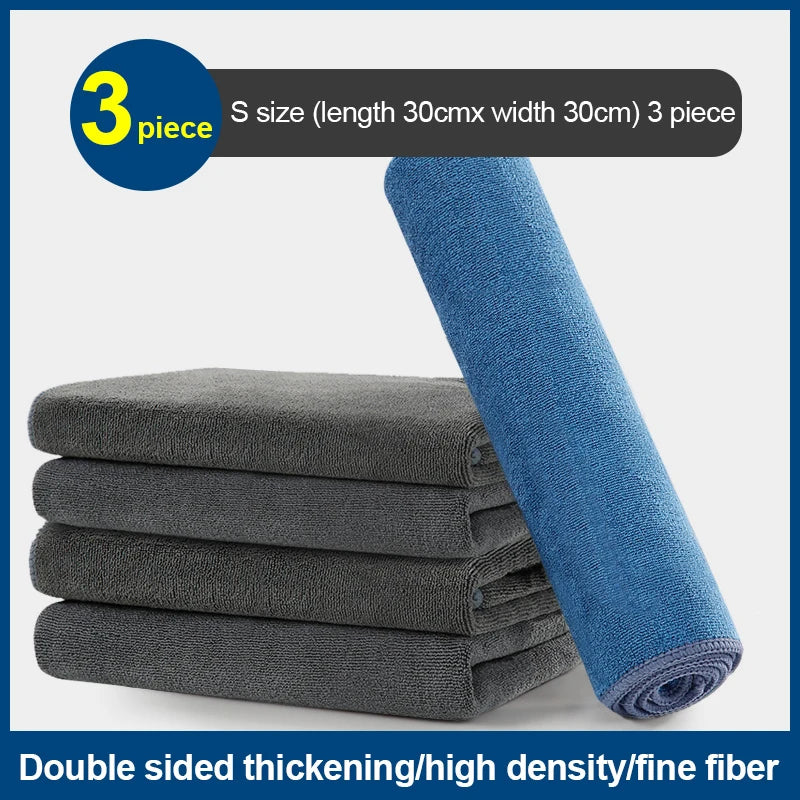 Microfiber Car Cleaning Towel Soft Double Layer Drying Cloth