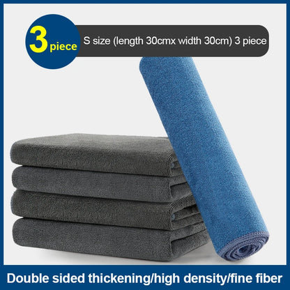 Microfiber Car Cleaning Towel Soft Double Layer Drying Cloth