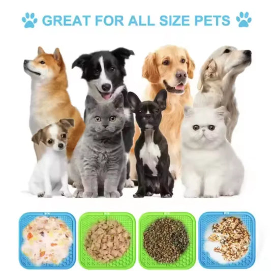 Dog Lick Mat for Slow Feeding, Training and Bath Time Distraction