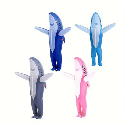 Inflatable Shark Costume – Cute Animal Halloween Dress-Up Suit