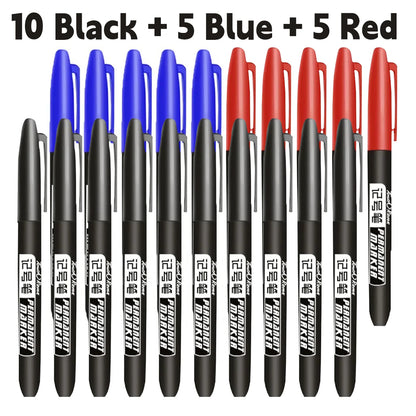 Permanent Markers 6-Piece Set with Waterproof Fine Tip Ink