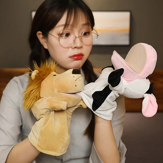 Hand Finger Puppets Plush Cartoon Toys for Kids and Family Play