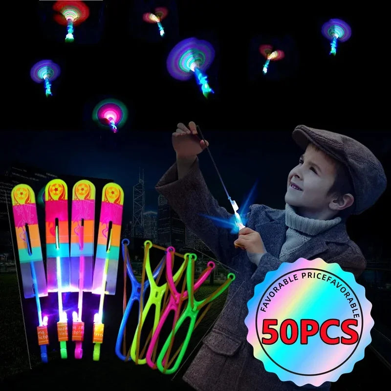 LED Flying Toy – Flashing Light-Up Party Toy