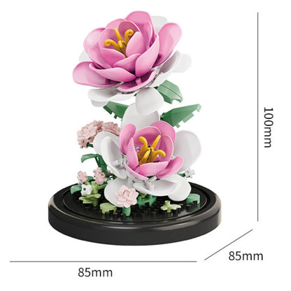 Flower Building Blocks – Micro DIY Lily & Rose Model Kit