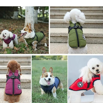 Waterproof Dog Jacket – Warm Winter Coat for Large and Small Dogs