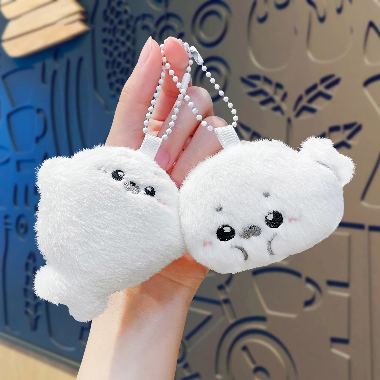 Seal Plush Keychain – Mini Animal Bag Charm and Plush Pendant