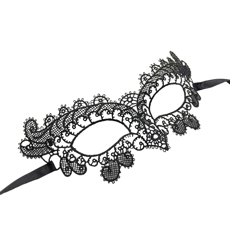 Lace Masquerade Eye Mask – Venetian Halloween Costume Accessory