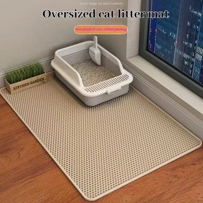 Cat Litter Mat with Double Layer Waterproof Design