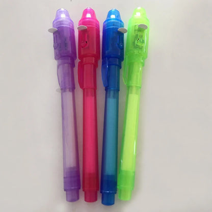 Invisible Ink Pen with UV Light for Secret Messages – 1/4PCS