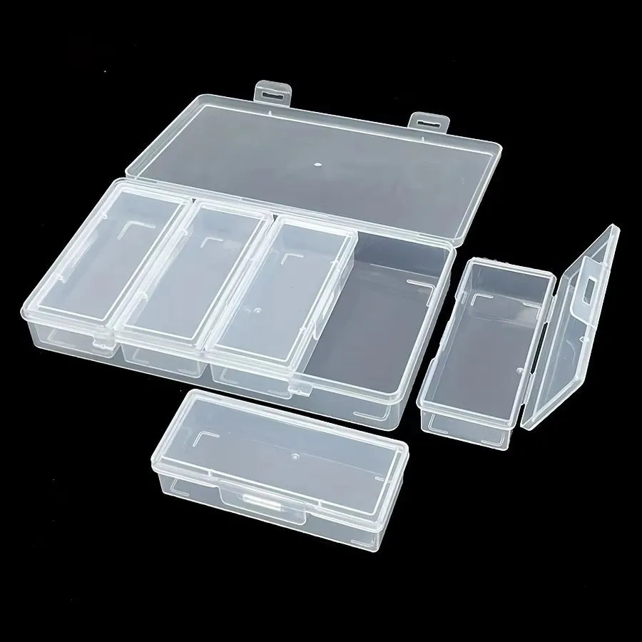 Plastic Storage Organizer Box – 4 Adjustable Compartment Dividers