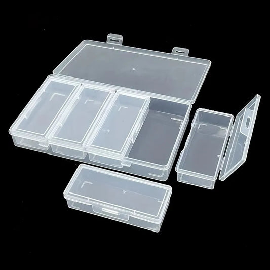 Plastic Storage Organizer Box – 4 Adjustable Compartment Dividers