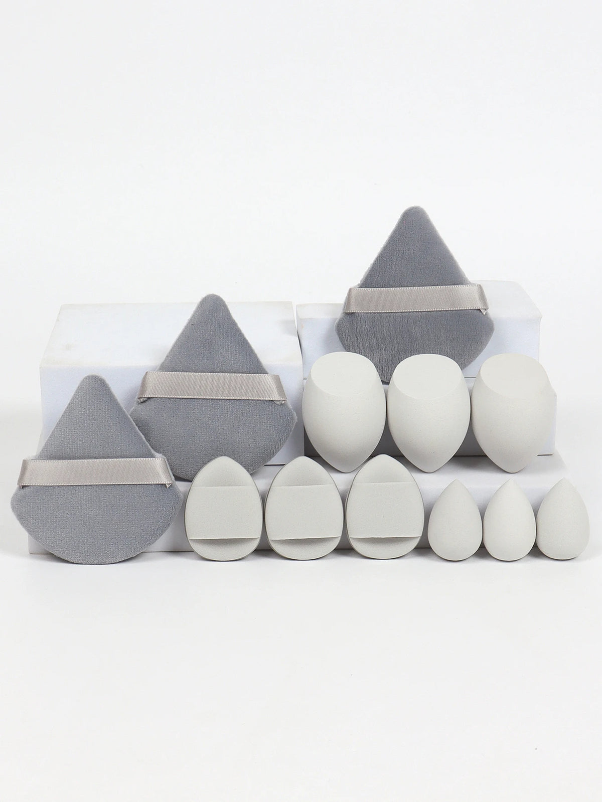 12-Piece Makeup Sponge Set with Powder Puffs and Beauty Blenders