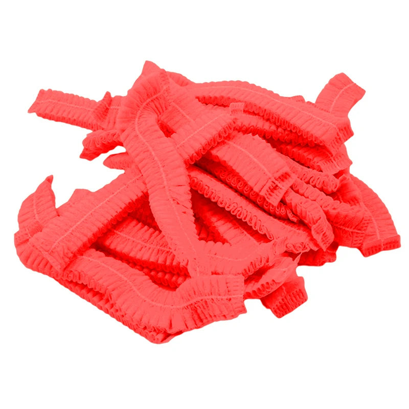 Disposable Shower Caps – 100 Pack Elastic Hair Covers