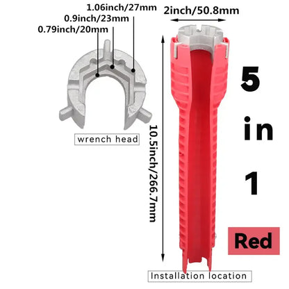 Faucet Wrench – 8-in-1 Sink Installation Plumbing Tool