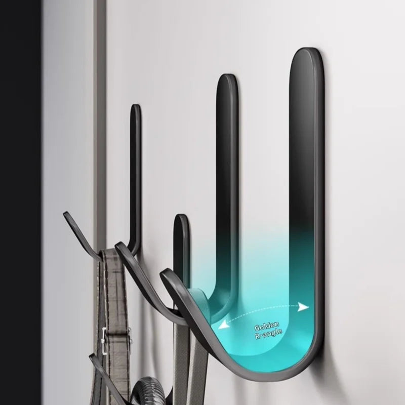 Self Adhesive Hooks – 6Pcs No Drill Wall Hanging J Hooks