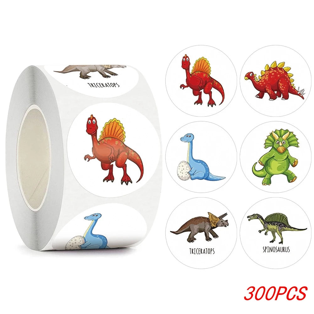 Dinosaur Stickers for Kids – 100 to 500 Teacher Reward Stickers