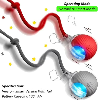 Interactive Dog Ball – Rechargeable Chew Resistant Pet Toy