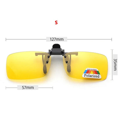 Polarized Clip-On Sunglasses Flip Up UV Protection Lens Clips