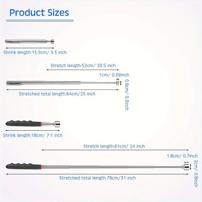 Telescopic Magnetic Pickup Tool for Hard-to-Reach Items