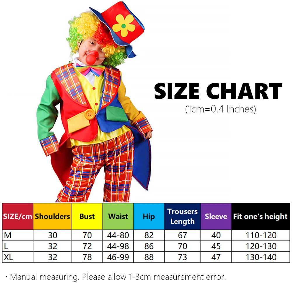 Kids Joker Costume Jumpsuit for Halloween & Carnival