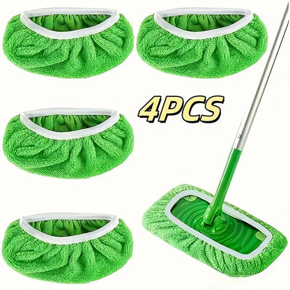 Reusable Mop Pads for Floor Cleaning – 4 Pack Replacement Pads
