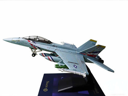 1:72 Scale F/A-18 Super Hornet Bounty Hunter VFA-2 Plastic Diecast Aircraft Model US Navy Fighter Jet Collectible Toy Gift