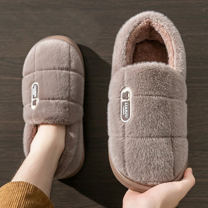Winter House Slippers – Plush Warm Non-Slip Indoor Shoes