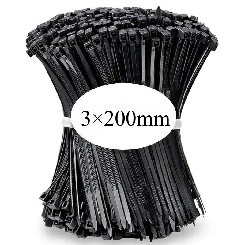 Nylon Cable Ties Self Locking Zip Ties for Cable Management