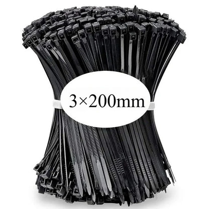 Nylon Cable Ties Self Locking Zip Ties for Cable Management