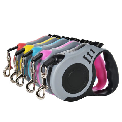Retractable Dog Leash for Small Dogs & Cats – 3M or 5M Nylon Lead