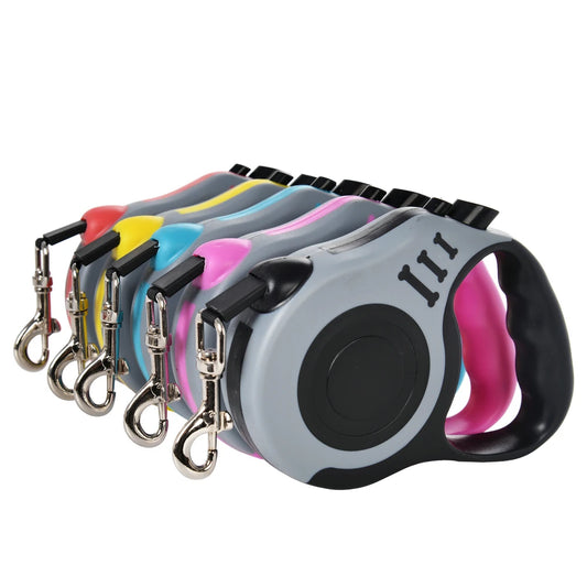 Retractable Dog Leash for Small Dogs & Cats – 3M or 5M Nylon Lead
