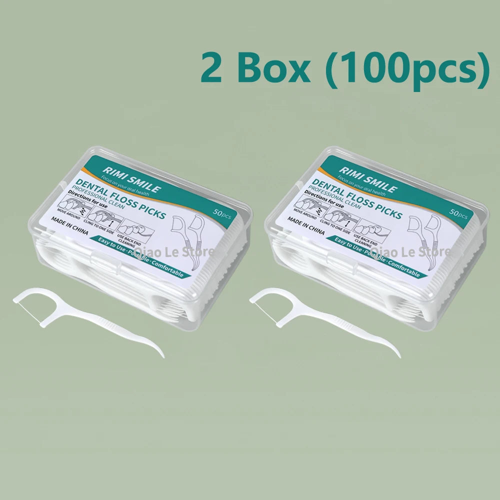 Dental Floss Sticks – Portable Disposable Oral Care Floss