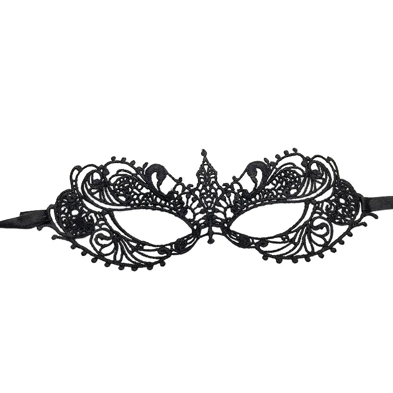 Lace Masquerade Eye Mask – Venetian Halloween Costume Accessory