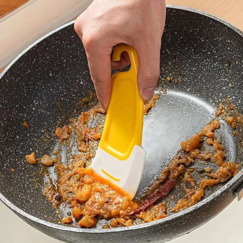 Kitchen Cleaning Scraper with Soft Silicone Blade for Pots and Pans