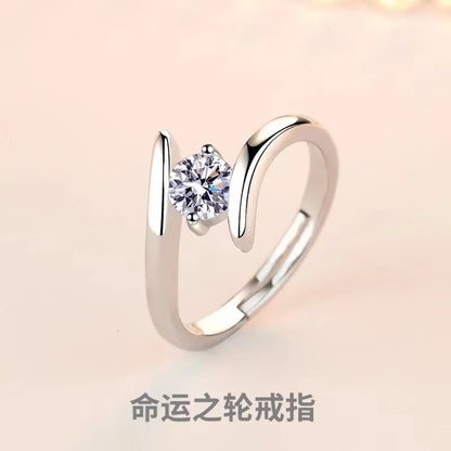 925 Sterling Silver Ring with Zircon for Women