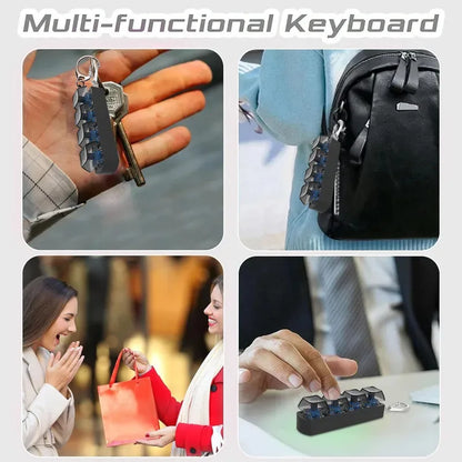 Keyboard Fidget Toy – 4 Key Mechanical Keychain Fidget