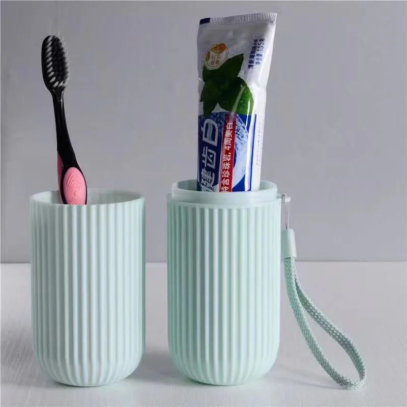 Toothbrush Travel Case with Protective Holder and Ventilation
