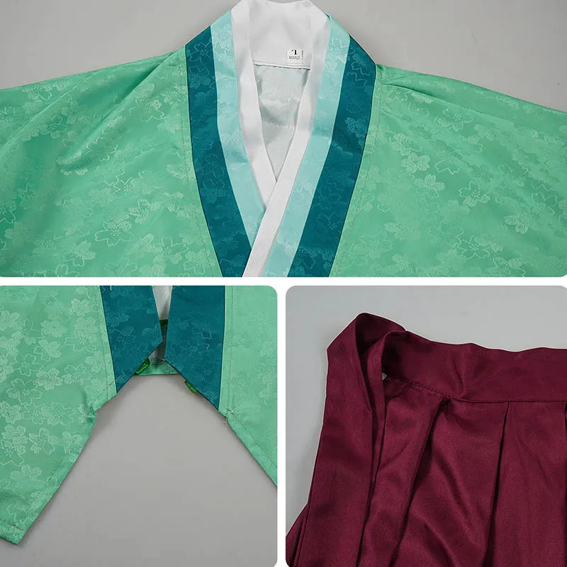 Women’s Anime Cosplay Costume – Kimono Top & Skirt Dress-Up Set
