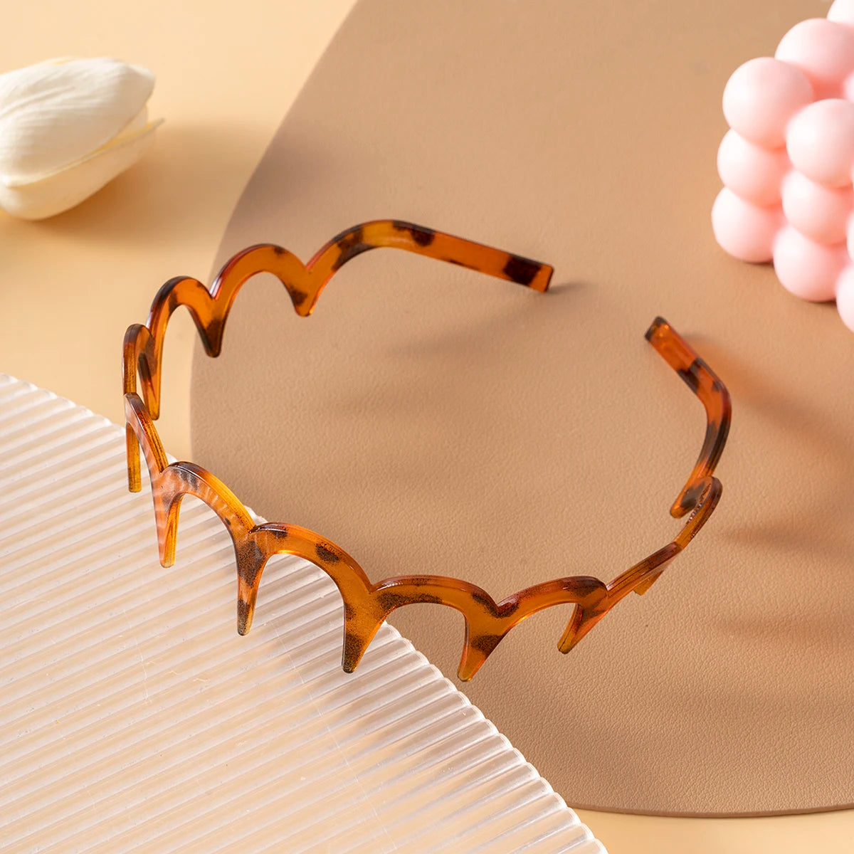 U Shape Headband Non Slip Teeth Hair Hoop for Fluffy Hair Volume