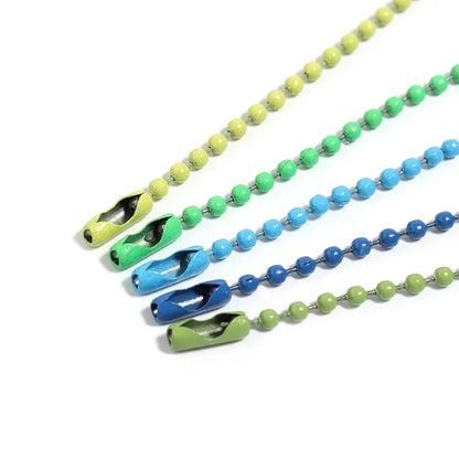 Ball Chain Keychains – 100pcs Metal Bead Chains for DIY Crafts