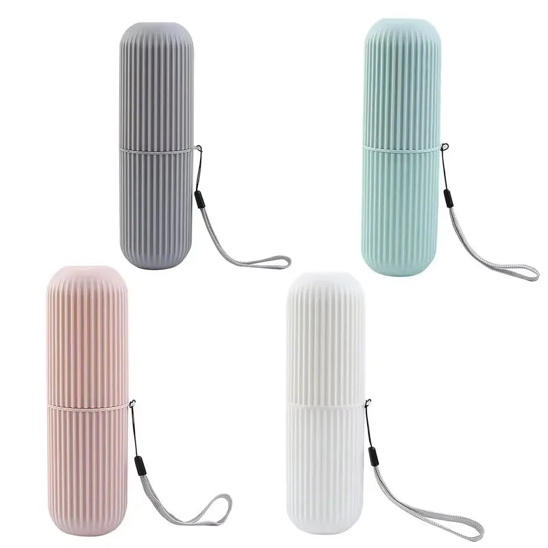 Toothbrush Travel Case with Protective Holder and Ventilation