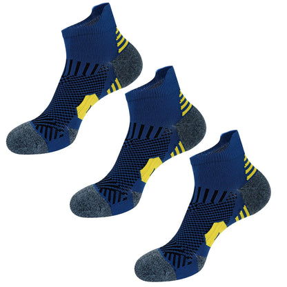 Non-Slip Sports Socks with Cushioned Bottom for Running & Basketball