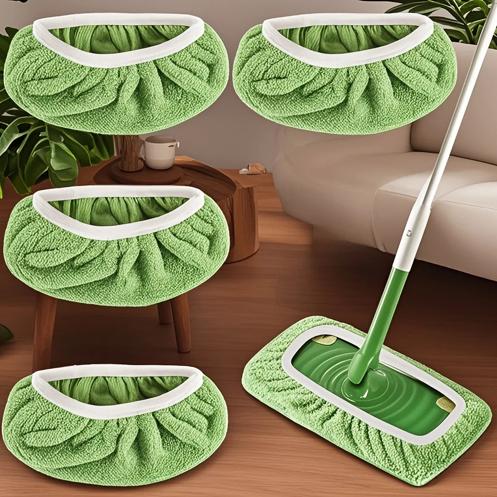 Reusable Mop Pads for Floor Cleaning – 4 Pack Replacement Pads