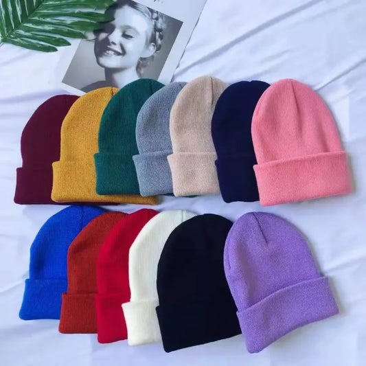 Winter Beanie Hat for Men & Women Stretch Knit Warm Cap