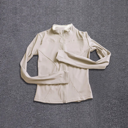 Women's Workout Jacket Long Sleeve Zip Up Gym Sportswear