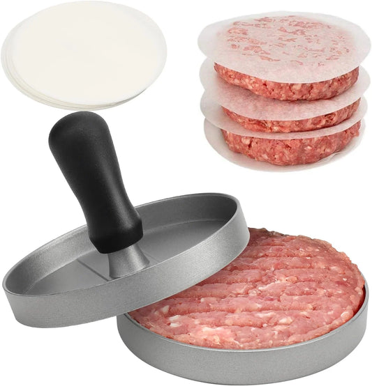 Burger Press Aluminum Hamburger Patty Maker for Kitchen BBQ Grill